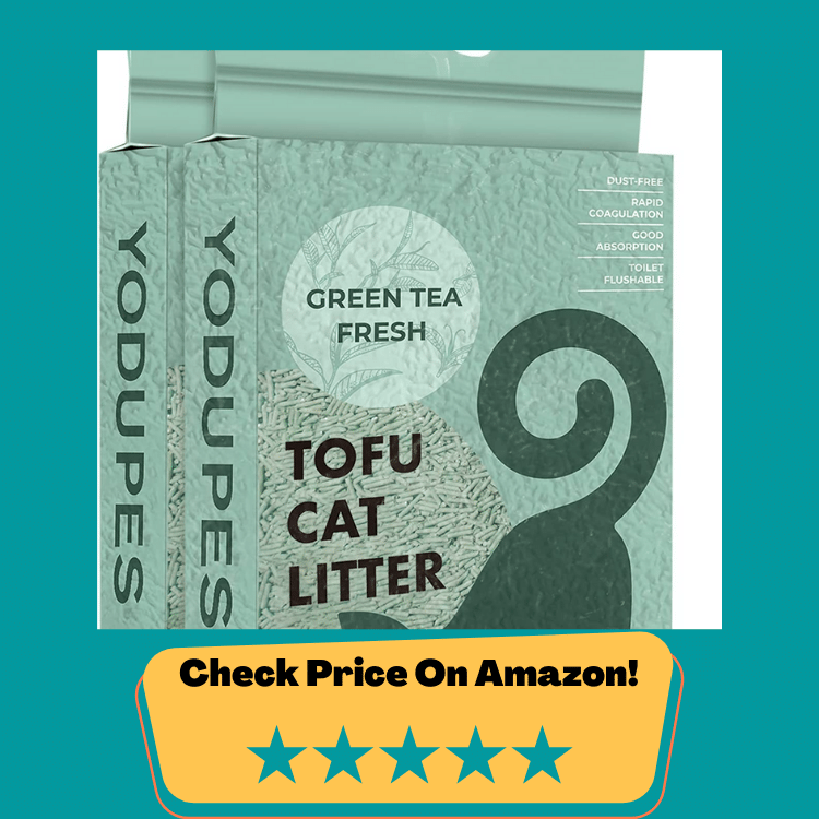 Clumping Cat Litter Flushable Low Tracking Lightweight Natural Tofu Cat Litter Odor Control 99.9% Dust Free 10.6 LB Total (Pack of 2)