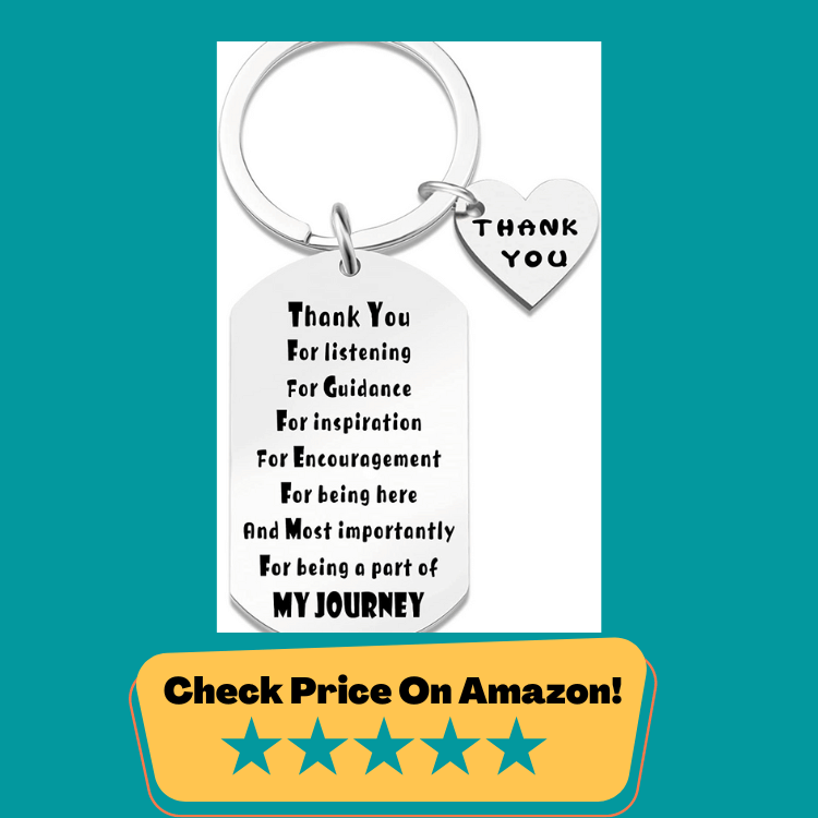 #4 Mentor Appreciation Gifts Boss Keychain Thank You Gift Coworker Employee Men Women Leaving Gifts Going Away Present Retirement Gift For Teacher Christmas Birthday, Silver