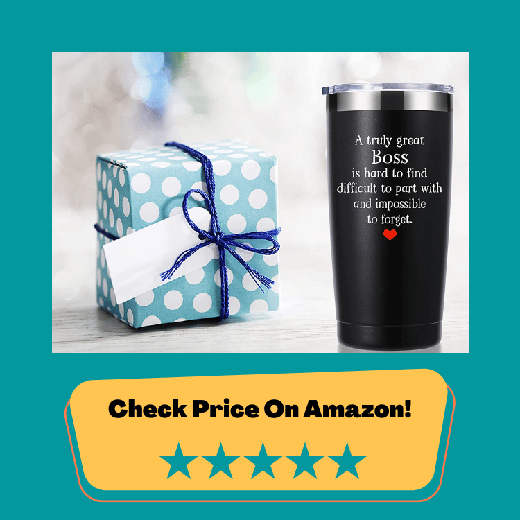 #3 momocici Boss Gifts 20 OZ Tumbler. A Truly Great Boss Is Hard To Find. Leaving Moving Appreciation Retirement Birthday Christmas Gifts for Women Men Manager Director Boss, Boss Lady Mug(Black)