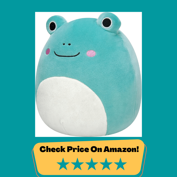 #5 Squishmallows 12-Inch Teal Frog with Mint Green Belly Plush - Add Ludwig to Your Squad