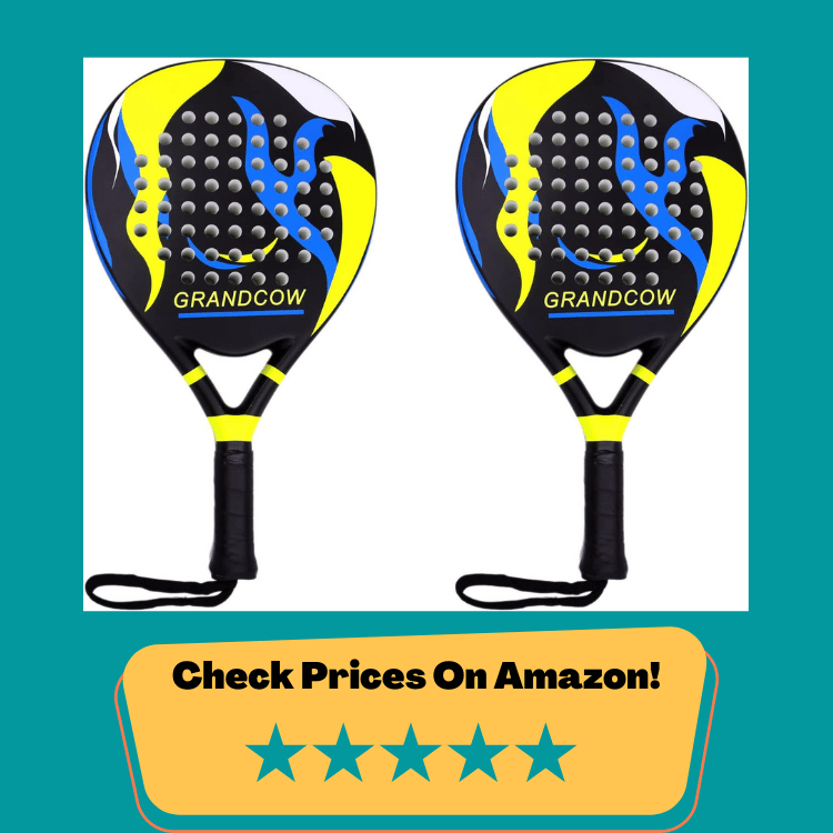 #4 Padel Racket Carbon Fiber Power Lite Pop Tennis Paddle Paddleball Racquets